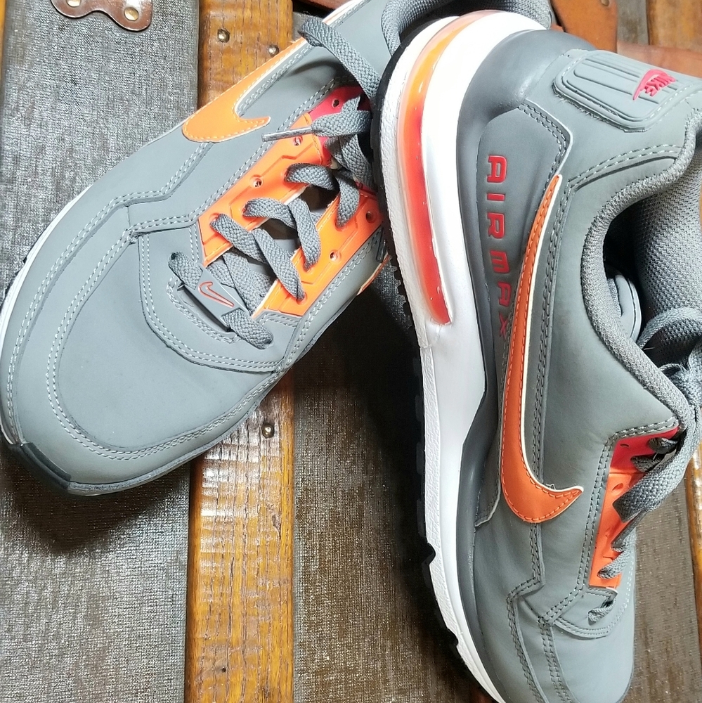 Nike Air Max Men's Gray and Orange Shoes